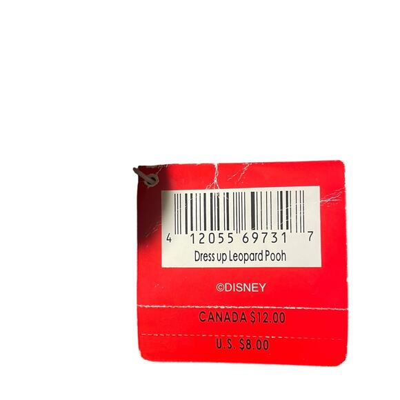 Disney Store Winnie the Pooh Dress Up Leopard Costume Plush Figure 8" Tall - Picture 4 of 8